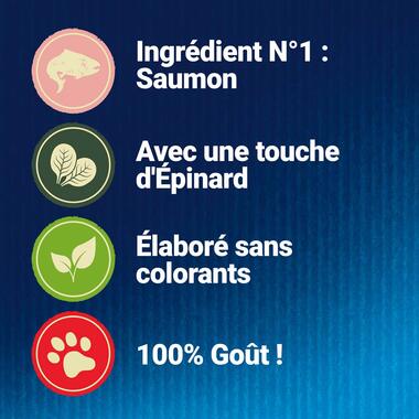 Friandises Chat Felix Naturally Delicious Saumon 1er ingredient