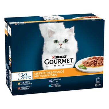 GOURMET® Perle Les Filettines en Sauce - Sachets pour chat