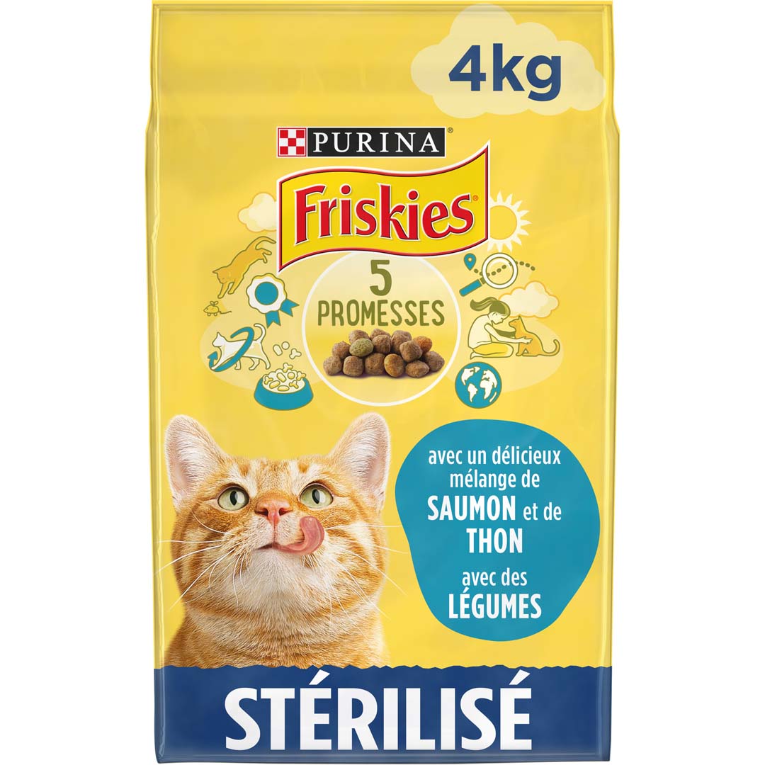 Croquettes pour Chat Stérilisé - Saumon et Légumes