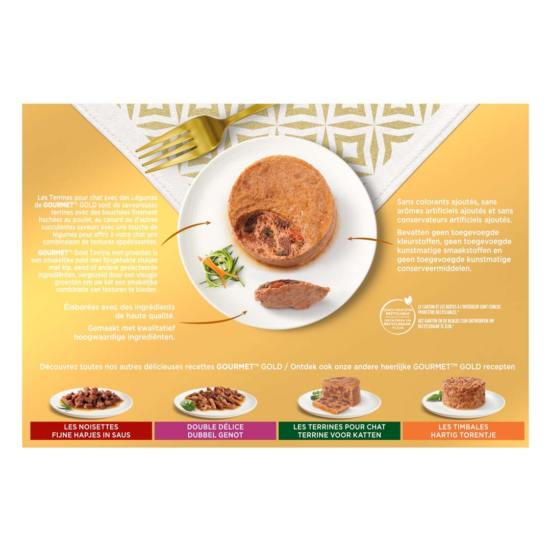 Boites Pour Chat Les Terrines Legumes Gold Gourmet Boites Pour Chat Les Terrines Legumes Gold Gourmet