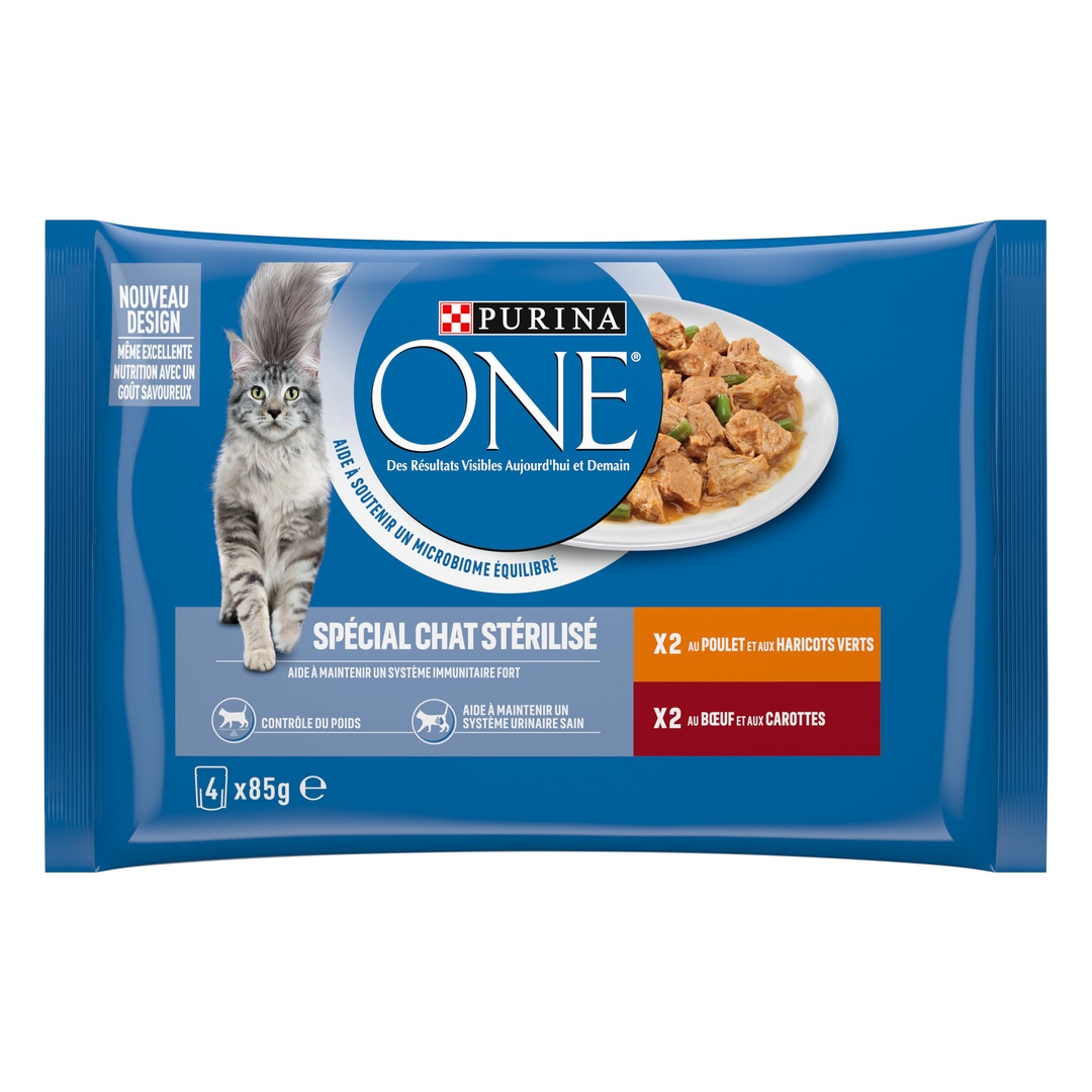 Sachet fraicheur pour chat adulte Bœuf et poulet - 85g