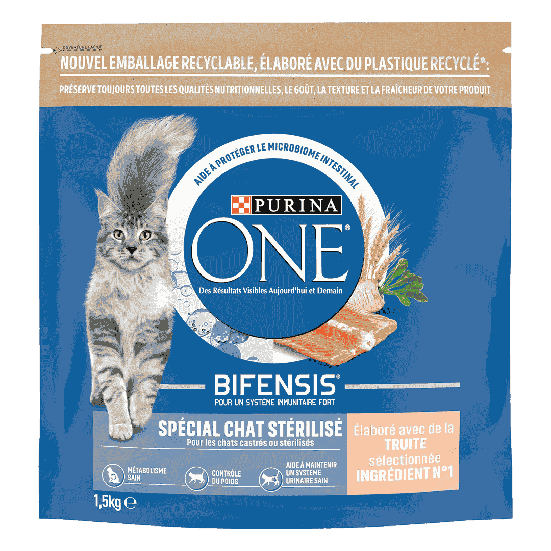 Croquettes Chat Sterilise Truite Ble Purina One