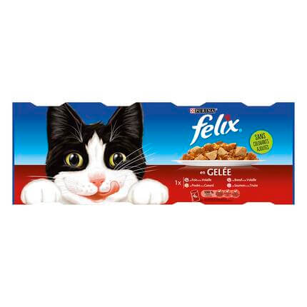 PATE CHAT FELIX GRAND FORMAT 400G EMINCES EN GELES