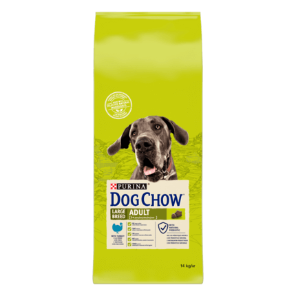 DOG CHOW® Large Breed Adult (2 ans et +) - Croquettes pour chien à la Dinde