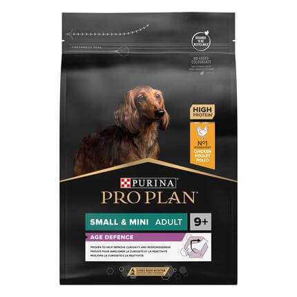 PURINA® PRO PLAN® SMALL & MINI ADULT 9+ AGE DEFENSE - RICHE EN POULET - Croquettes pour petit chien senior