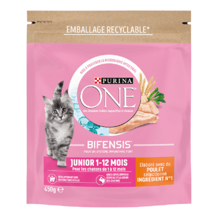 Purina ONE® - Croquettes Junior pour Chaton de 1 à 12 mois au Poulet