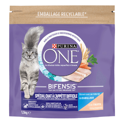 Purina® ONE® - Croquettes pour Chat à l'appétit difficile 1.5kg