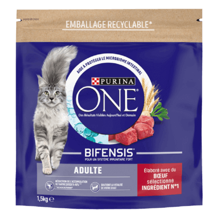 Purina® ONE® - Croquettes pour Chat Adulte au Boeuf et aux Céréales