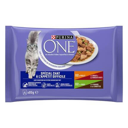 Purina ONE® - Sachets pour Chat à l'appétit difficile