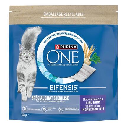 Purina ONE® - Croquettes pour Chat Stérilisé au Lieu Noir