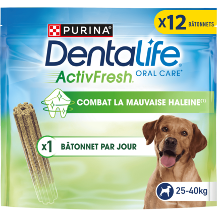 DENTALIFE® ActivFresh® Grand Chien (25-40kg) - Bâtonnets à mâcher