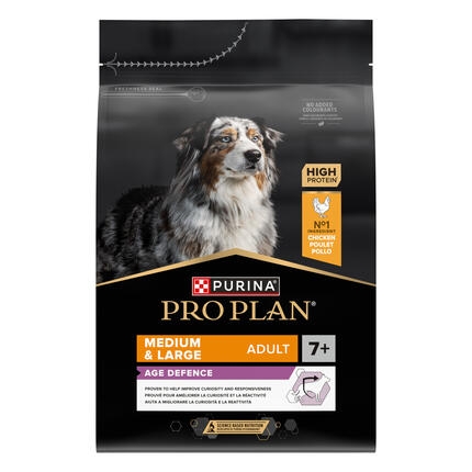 PURINA® PRO PLAN® MEDIUM & LARGE ADULT 7+ AGE DEFENSE - RICHE EN POULET - Croquettes pour chien senior de moyenne et grande t