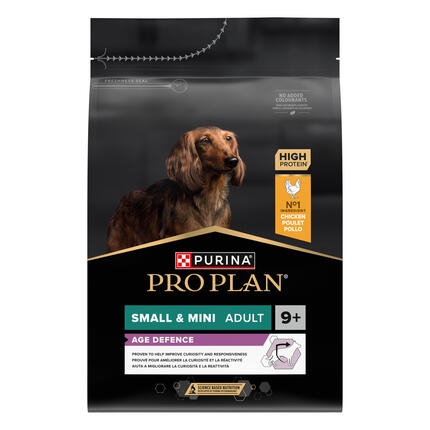 PURINA® PRO PLAN® SMALL & MINI ADULT 9+ AGE DEFENSE - RICHE EN POULET - Croquettes pour petit chien senior