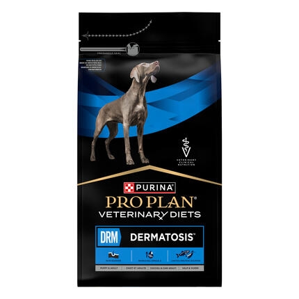 PURINA® PRO PLAN® VETERINARY DIETS Canine DRM Dermatosis - Croquettes pour chien soutenant la fonction cutanée