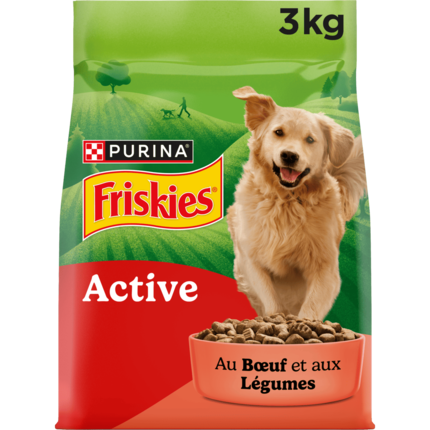 Friskies® Active - Croquettes au bœuf pour chien actif