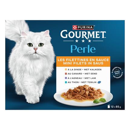 GOURMET® Perle Les Filettines en Sauce - Sachets pour chat