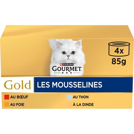GOURMET® GOLD Les Mousselines au Thon - Boîtes pour chat