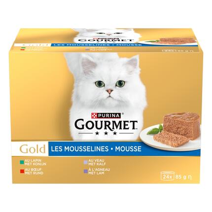 GOURMET® GOLD Les Mousselines au Lapin - Boîtes pour chat