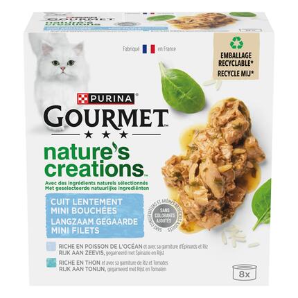 GOURMET® NATURE'S CREATIONS Mini Bouchées Coffret de la Mer - Boîtes pour chat