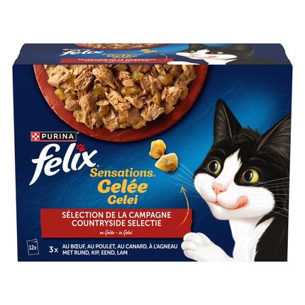 FELIX® - Sachets pour chat Sensations en Gelée - Sélection Campagne