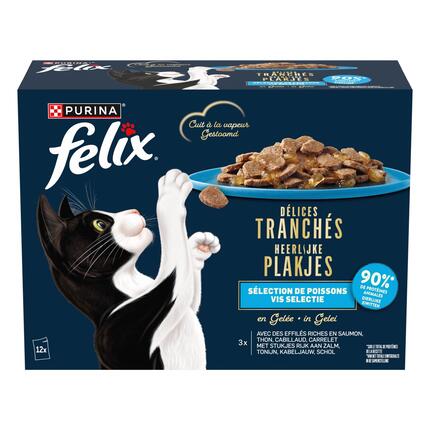 FELIX® Délices tranchés pour chat Sélection de Poissons