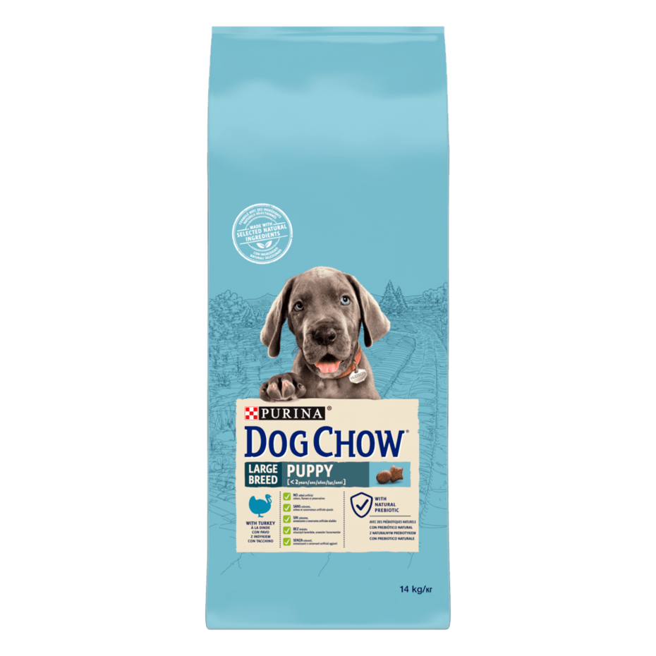 DOG CHOW® Large Breed Puppy (jusqu'à 2 ans)- Croquettes pour chiot à la Dinde