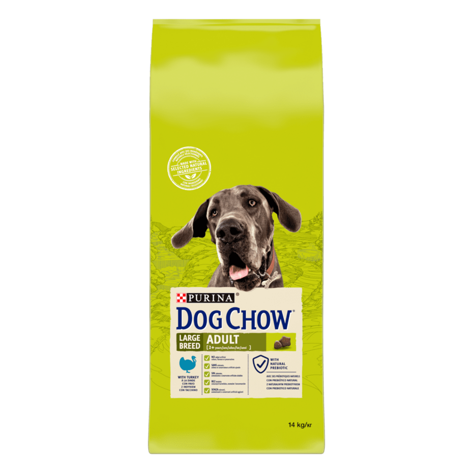 DOG CHOW® Large Breed Adult (2 ans et +) - Croquettes pour chien à la Dinde