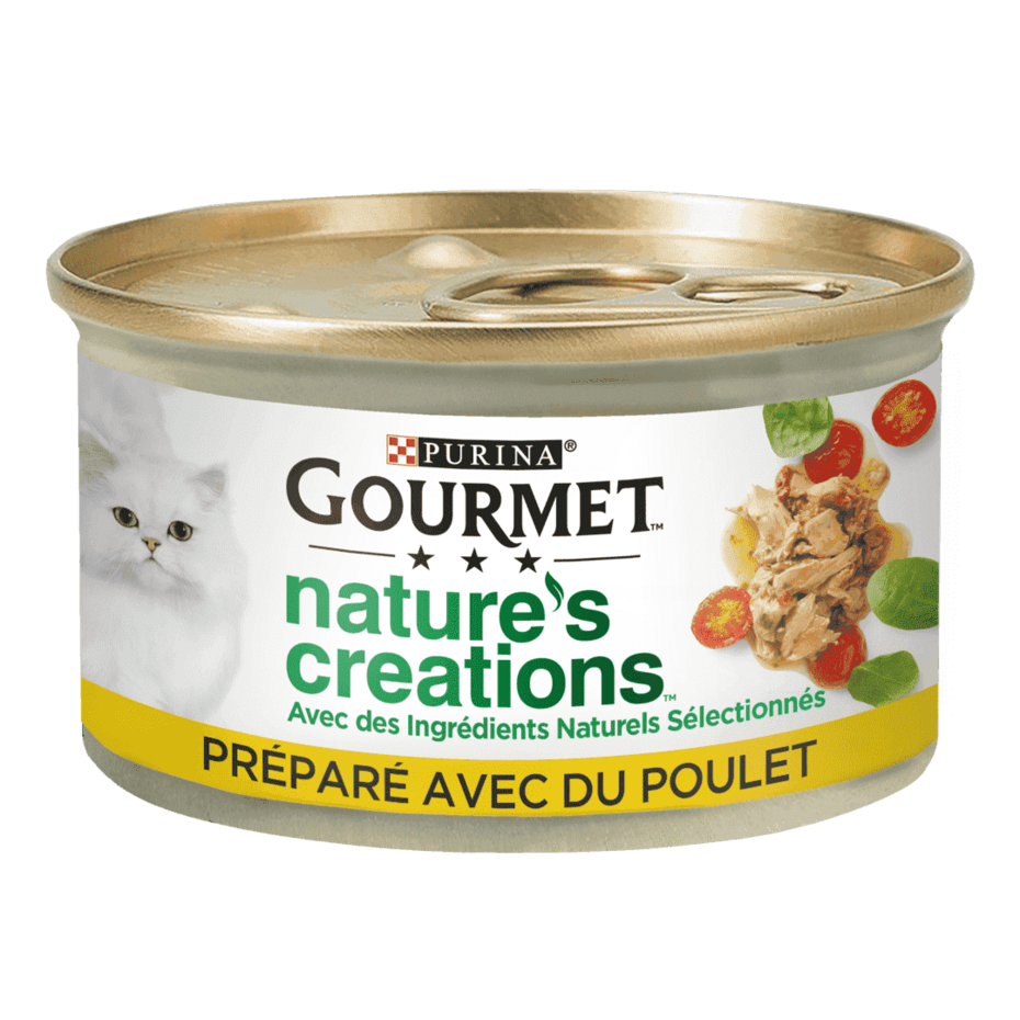 GOURMET® Nature's Creations au Poulet- Boîtes pour chat