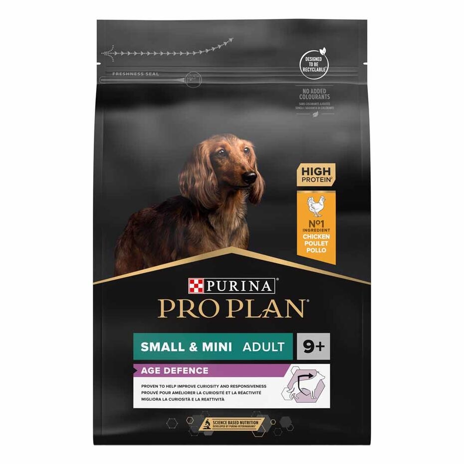 PURINA® PRO PLAN® SMALL & MINI ADULT 9+ AGE DEFENSE - RICHE EN POULET - Croquettes pour petit chien senior