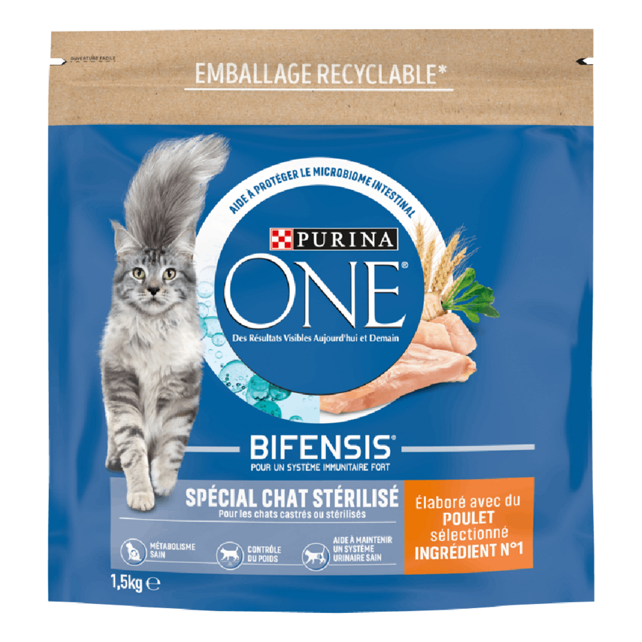 Purina® ONE® - Croquettes pour Chat Stérilisé au Poulet