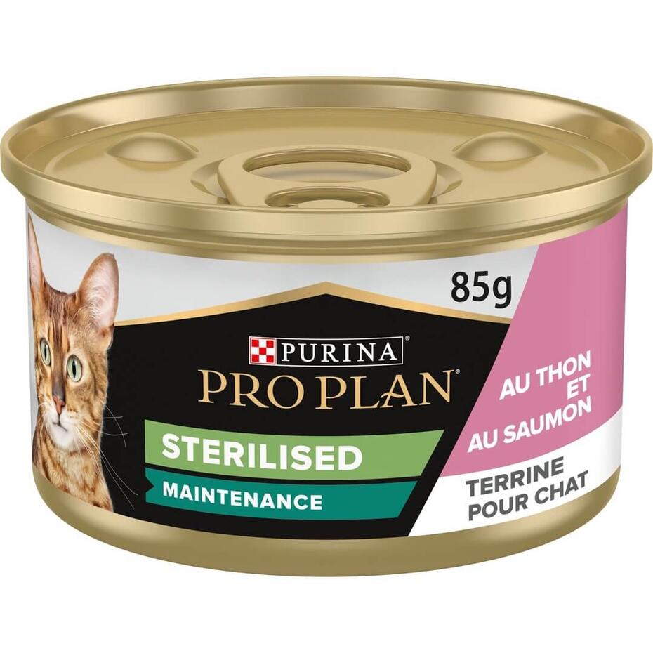 PURINA PRO PLAN STERILISED BOITE REPAS - AU SAUMON ET AU THON