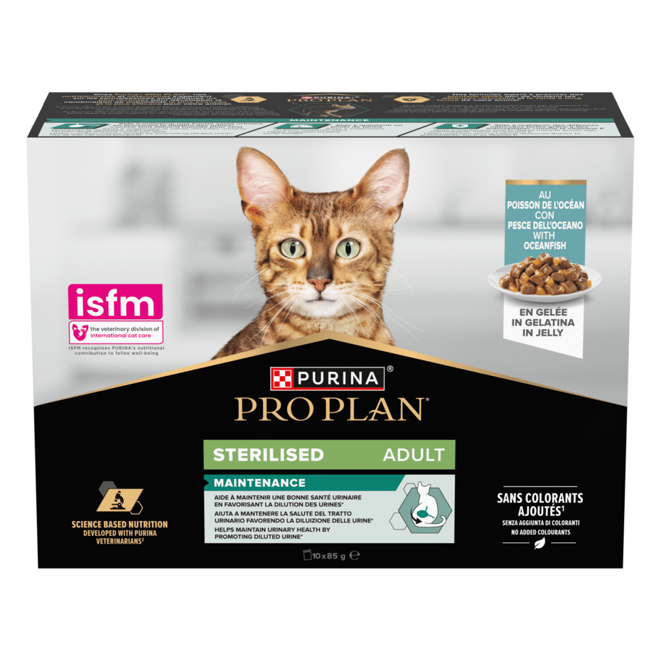" PRO PLAN® STERILISED MAINTENANCE émincés au Poisson de l'Océan en gelée"