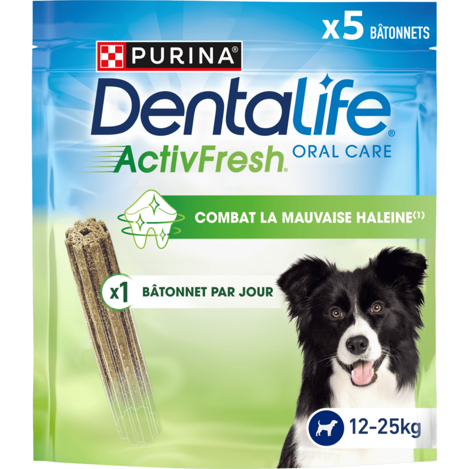 DENTALIFE® ActivFresh® Moyen Chien (12-25kg) - Bâtonnets à mâcher