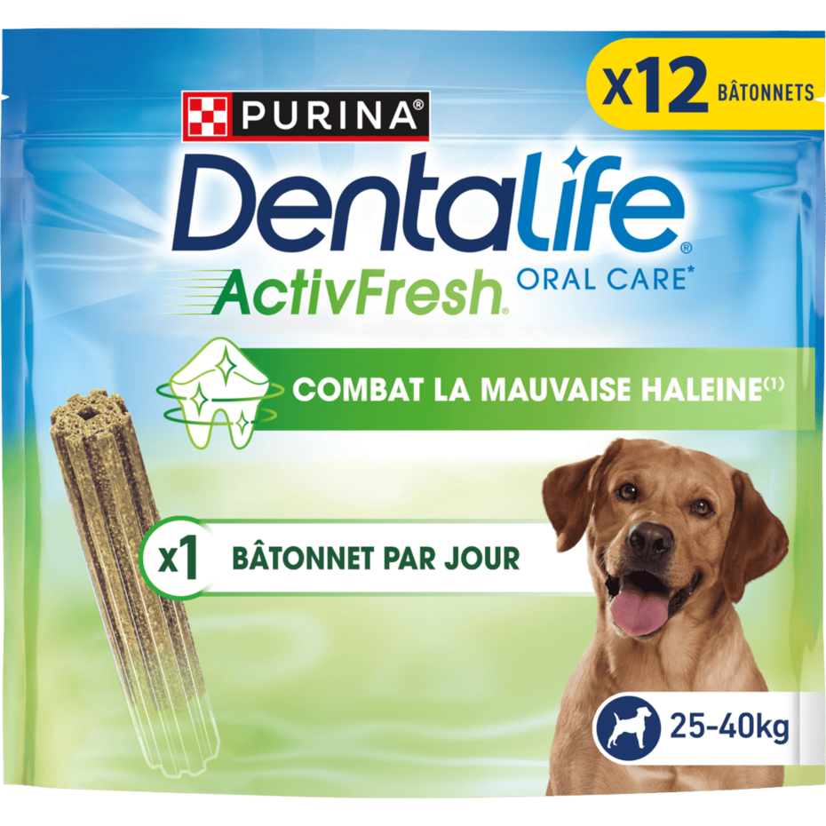 DENTALIFE® ActivFresh® Grand Chien (25-40kg) - Bâtonnets à mâcher