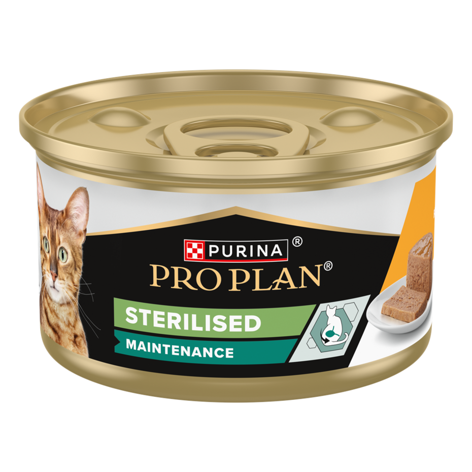 PURINA® PRO PLAN® STERILISED MAINTENANCE Mousse, Riche en poulet