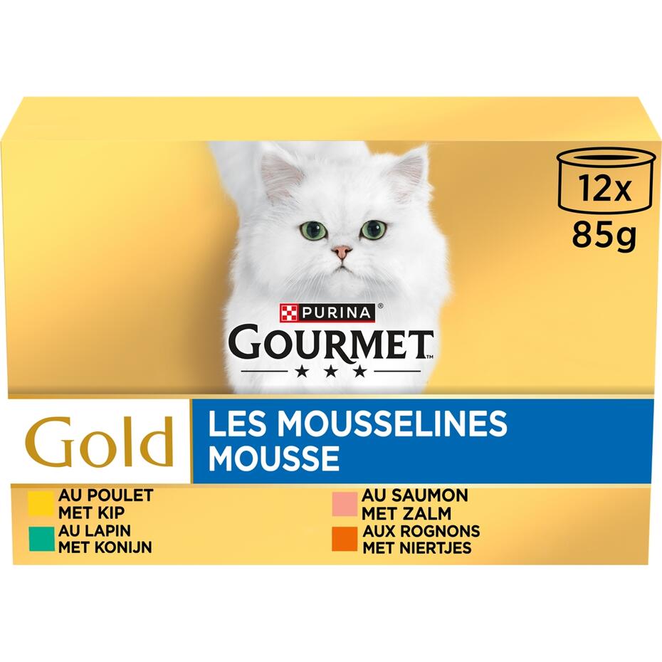 GOURMET® GOLD Les Mousselines au Poulet - Boîtes pour chat