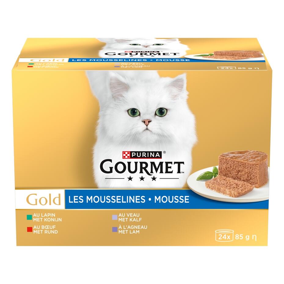 GOURMET® GOLD Les Mousselines au Lapin - Boîtes pour chat
