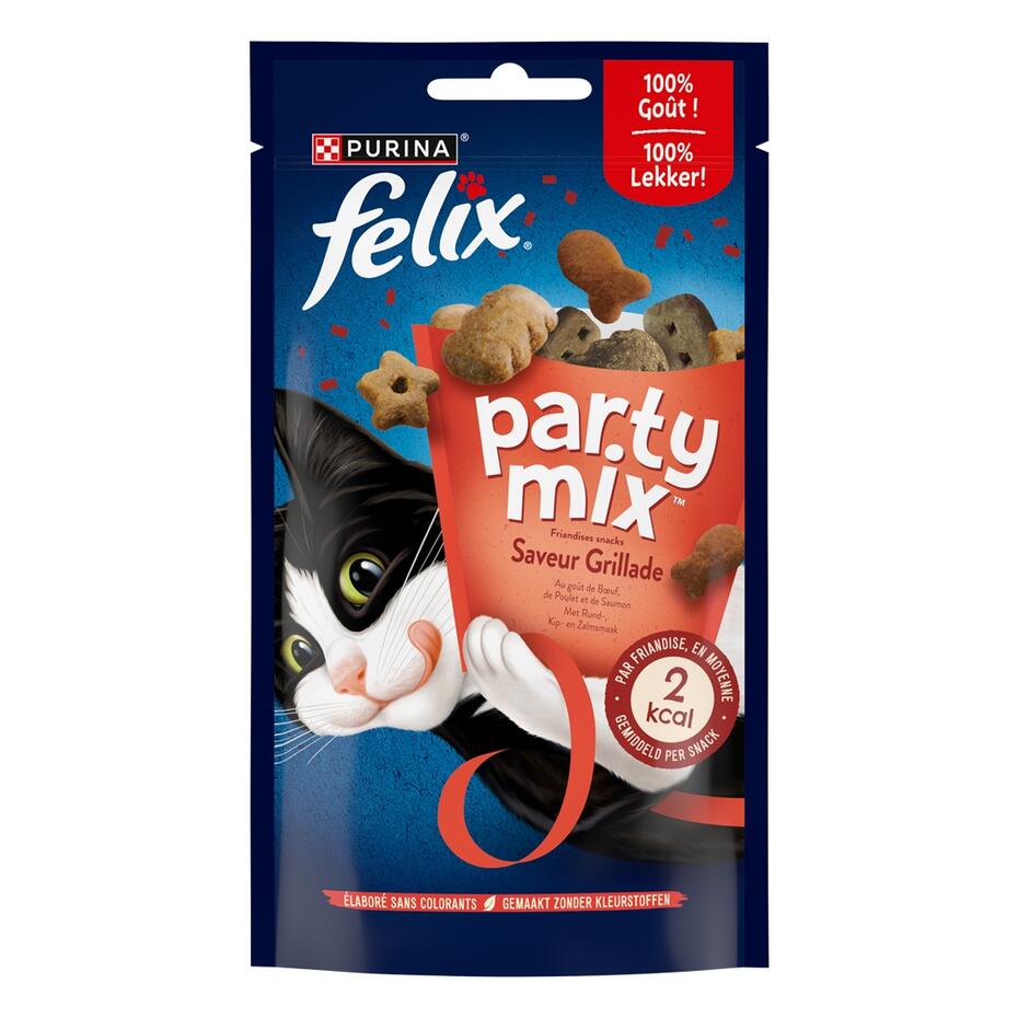 FELIX® Party Mix™ Saveur Grillade - Friandises pour Chat