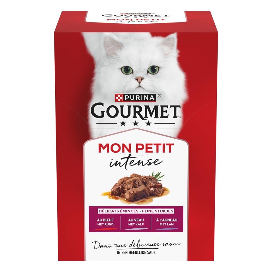 GOURMET® Mon Petit Intense Sélection à la Viande (Boeuf, Agneau et Veau)
