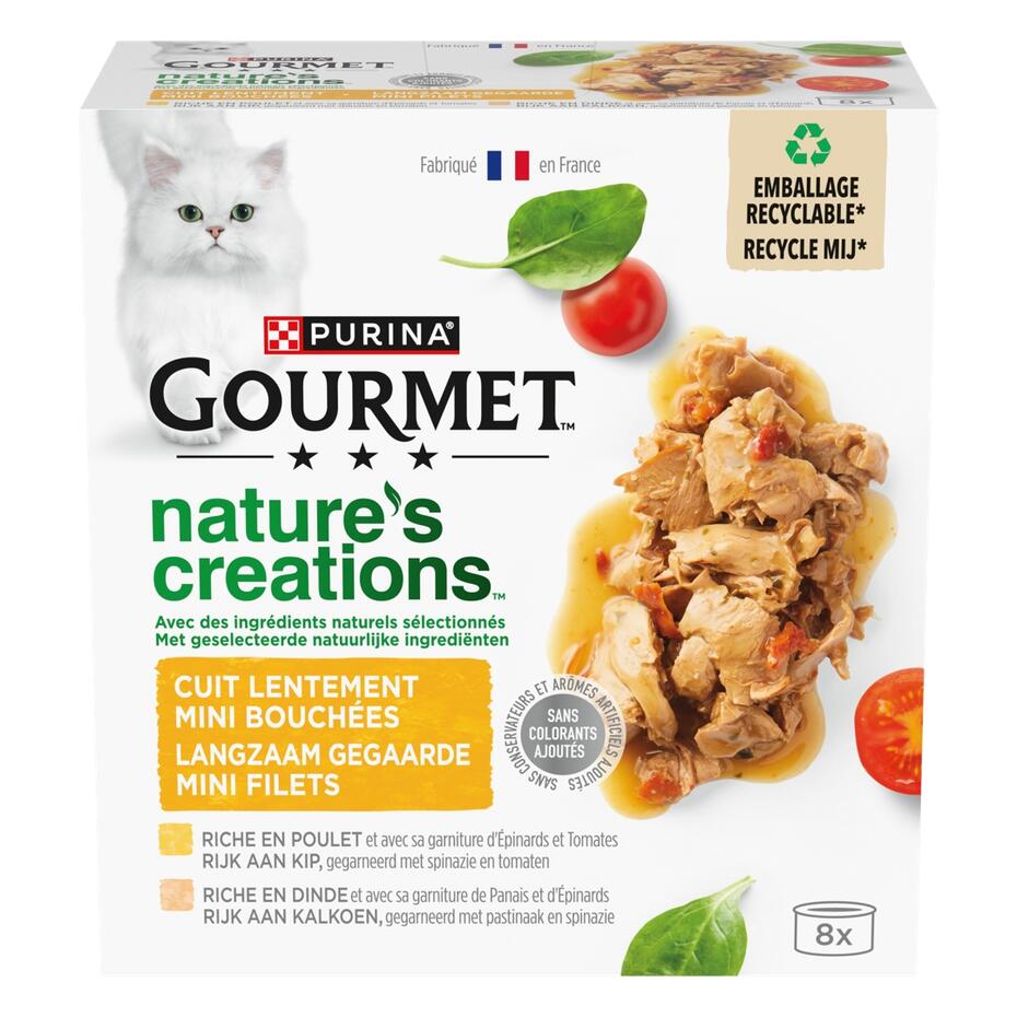 GOURMET® NATURE'S CREATIONS Mini Bouchées Coffret de Volaille - Boîtes pour chat