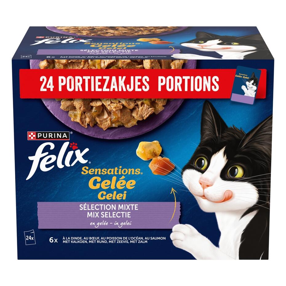 MHI FELIX Sensations en Gelée pour chat Sélection Mixte