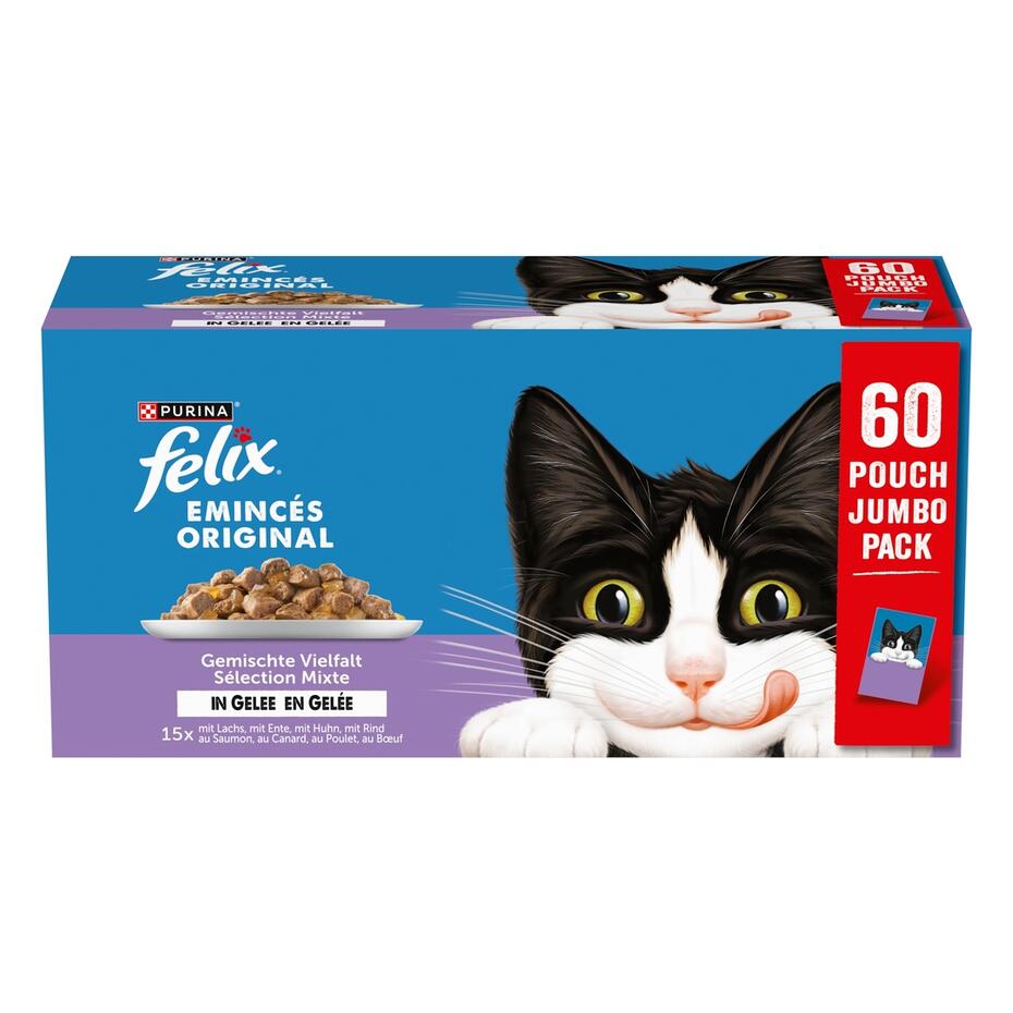 MHI FELIX Emincés en Gelée pour chat Volaille-Légumes