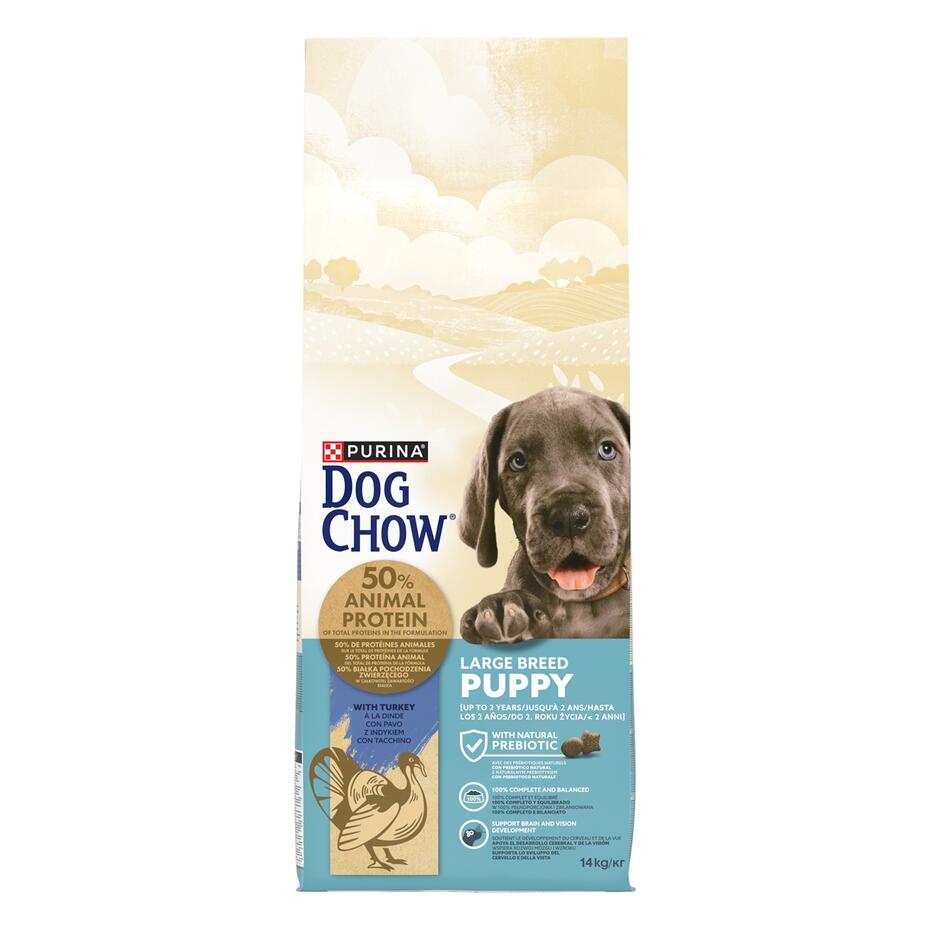 DOG CHOW® Large Breed Puppy (jusqu'à 2 ans)- Croquettes pour chiot à la Dinde