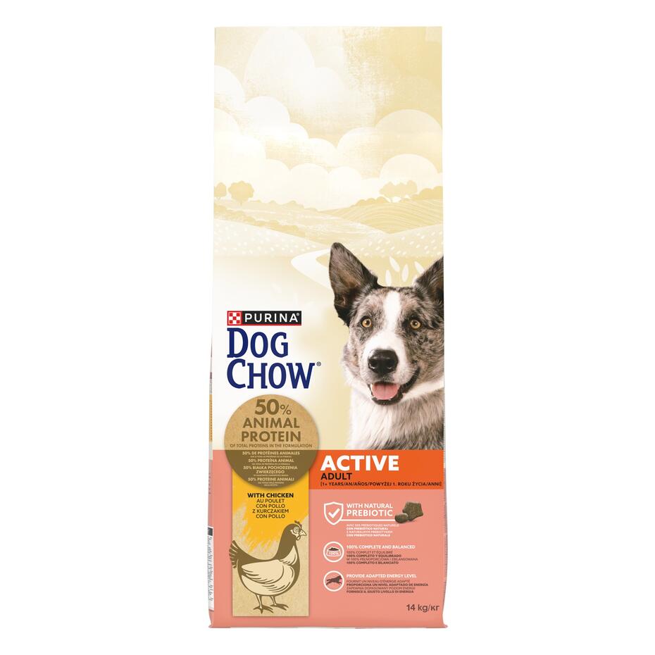 DOG CHOW® Active Adult (1 an et + ) - Croquettes pour chien au Poulet