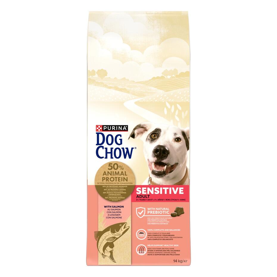 PURINA® DOG CHOW® – Croquettes pour chiens adultes riches en Saumon