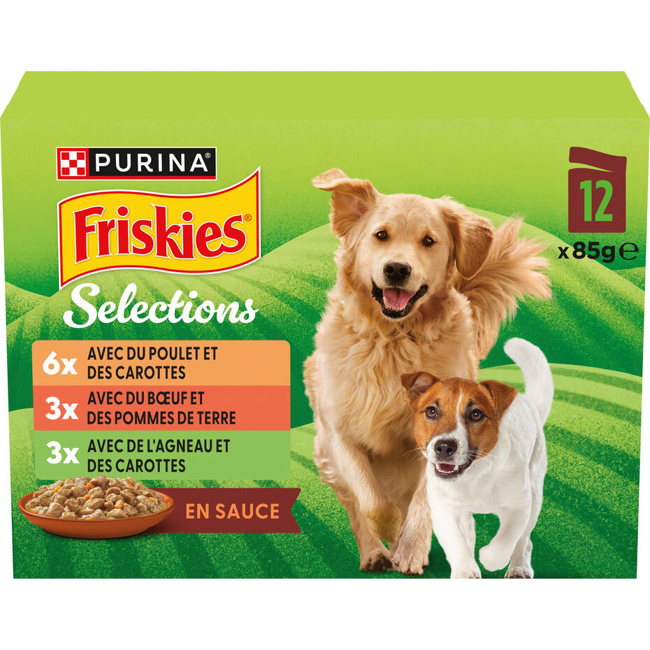 Friskies® - Sachets Fraîcheur en Sauce pour chien adulte