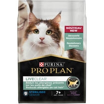 PRO PLAN LIVECLEAR Sterilised Senior 7+ à la Dinde