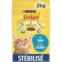 FRISKIES® STÉRILISÉ Croquettes pour Chat stérilisé au Thon et aux Légumes