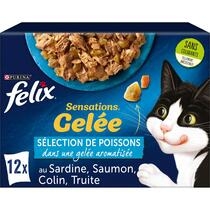 MHI FELIX Sensations® en Gelée pour chat Sélection de Poissons