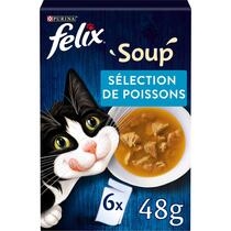 MHI FELIX Soup pour chat Sélection de Poissons